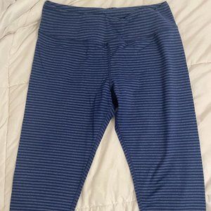 Kyodan Blue Striped Leggings-Size: Medium
